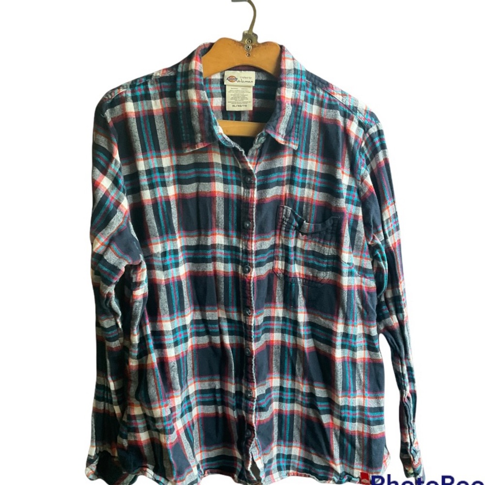 Dickies Flannel button down womens